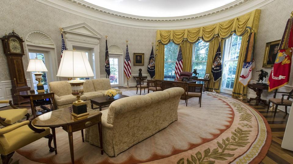 Donald Trump,white House,oval Office - White House Renovation 2017 , HD Wallpaper & Backgrounds