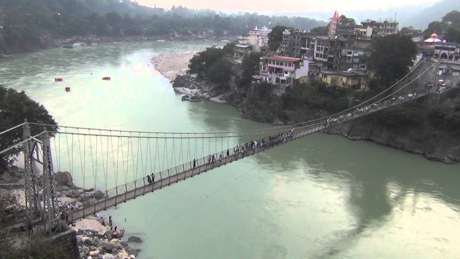 Private Day Trip To Haridwar And Rishikesh From Delhi - Lakshman Jhula Rishikesh Hd , HD Wallpaper & Backgrounds