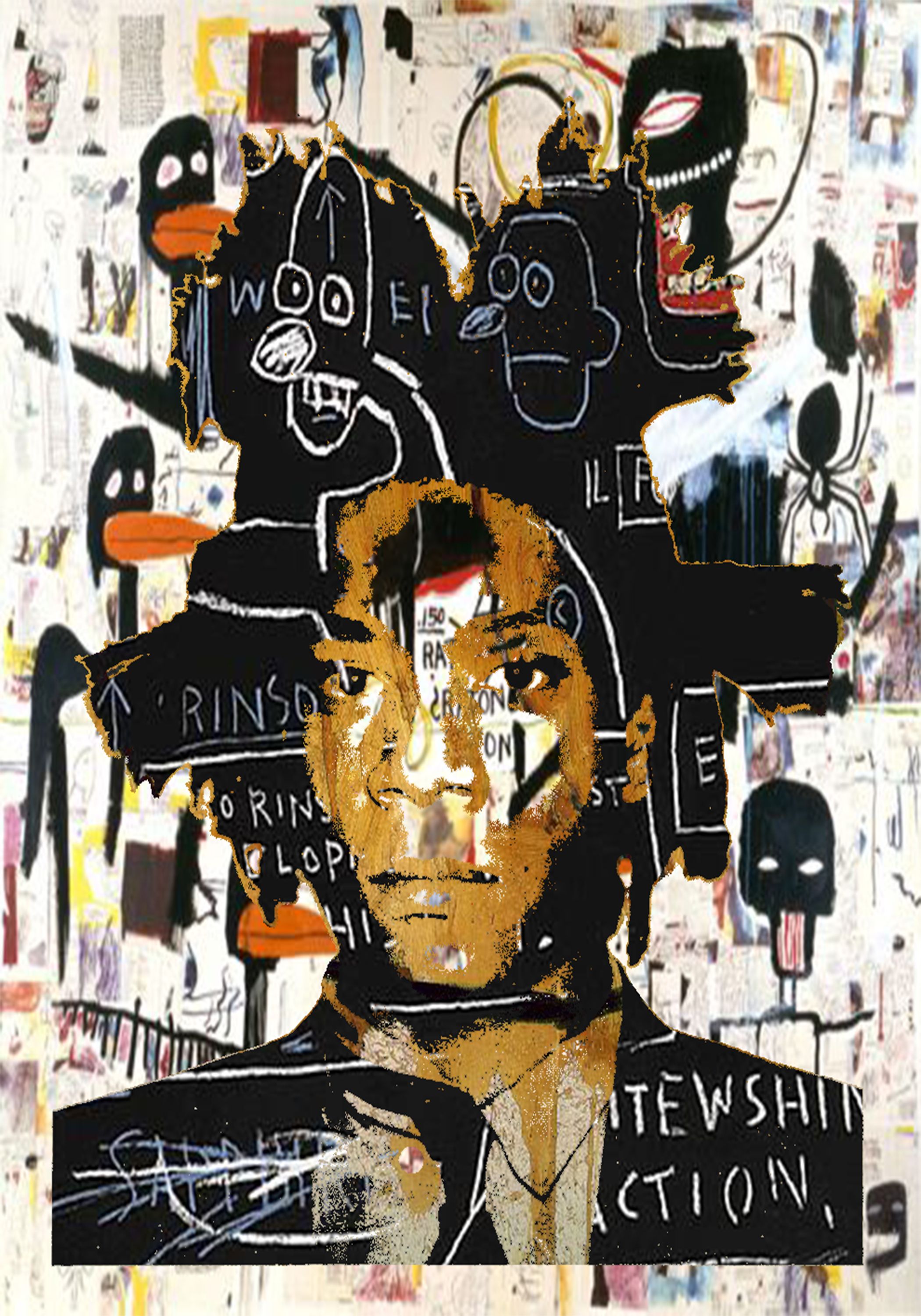 Este Es Un Autorretrato De Jean- Michel Basquiat - Jean Michel Basquiat Iphone , HD Wallpaper & Backgrounds