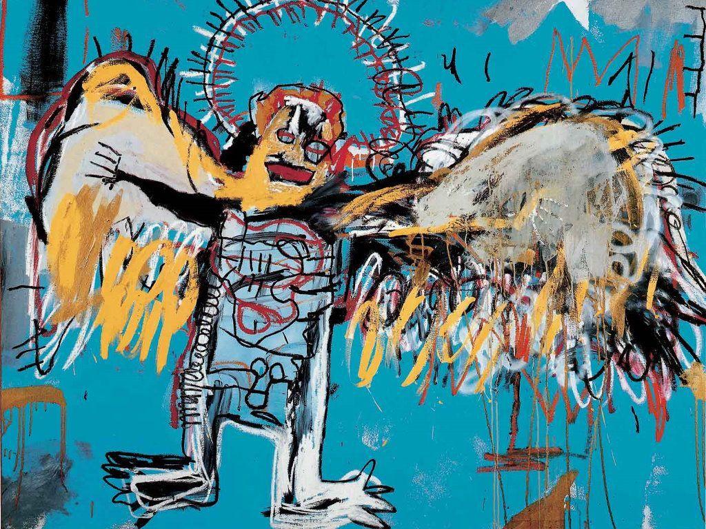 Jean Michel Basquiat Wallpaper - Untitled (fallen Angel), 1981 , HD Wallpaper & Backgrounds