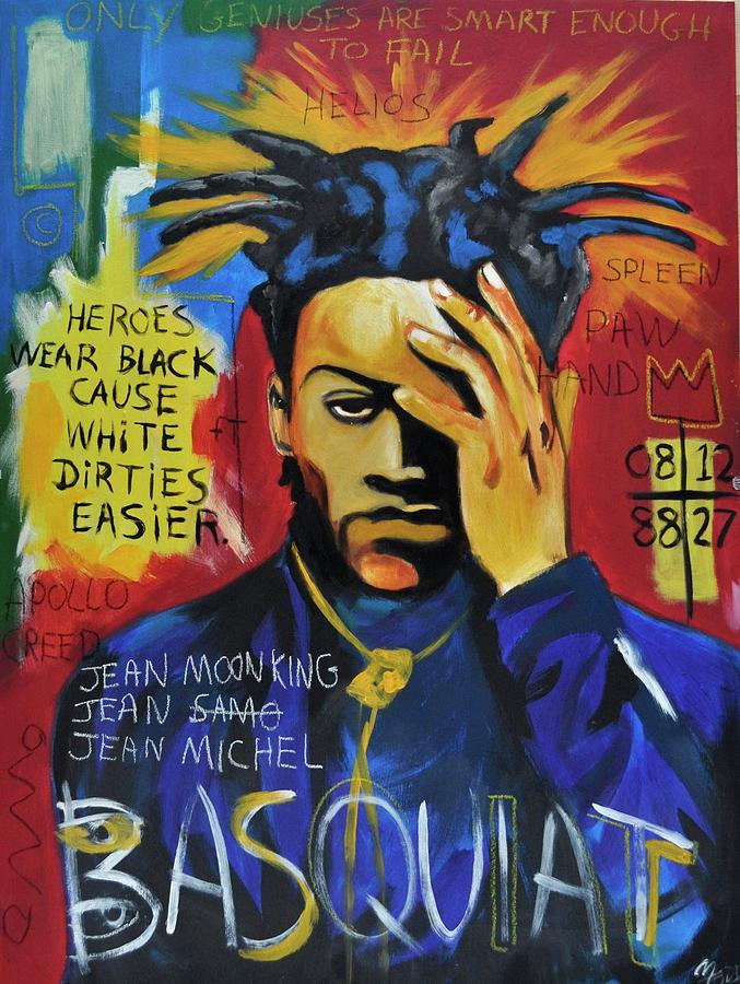 Basquiat Painting By Mitchell Todd - Basquiat Paintings , HD Wallpaper & Backgrounds