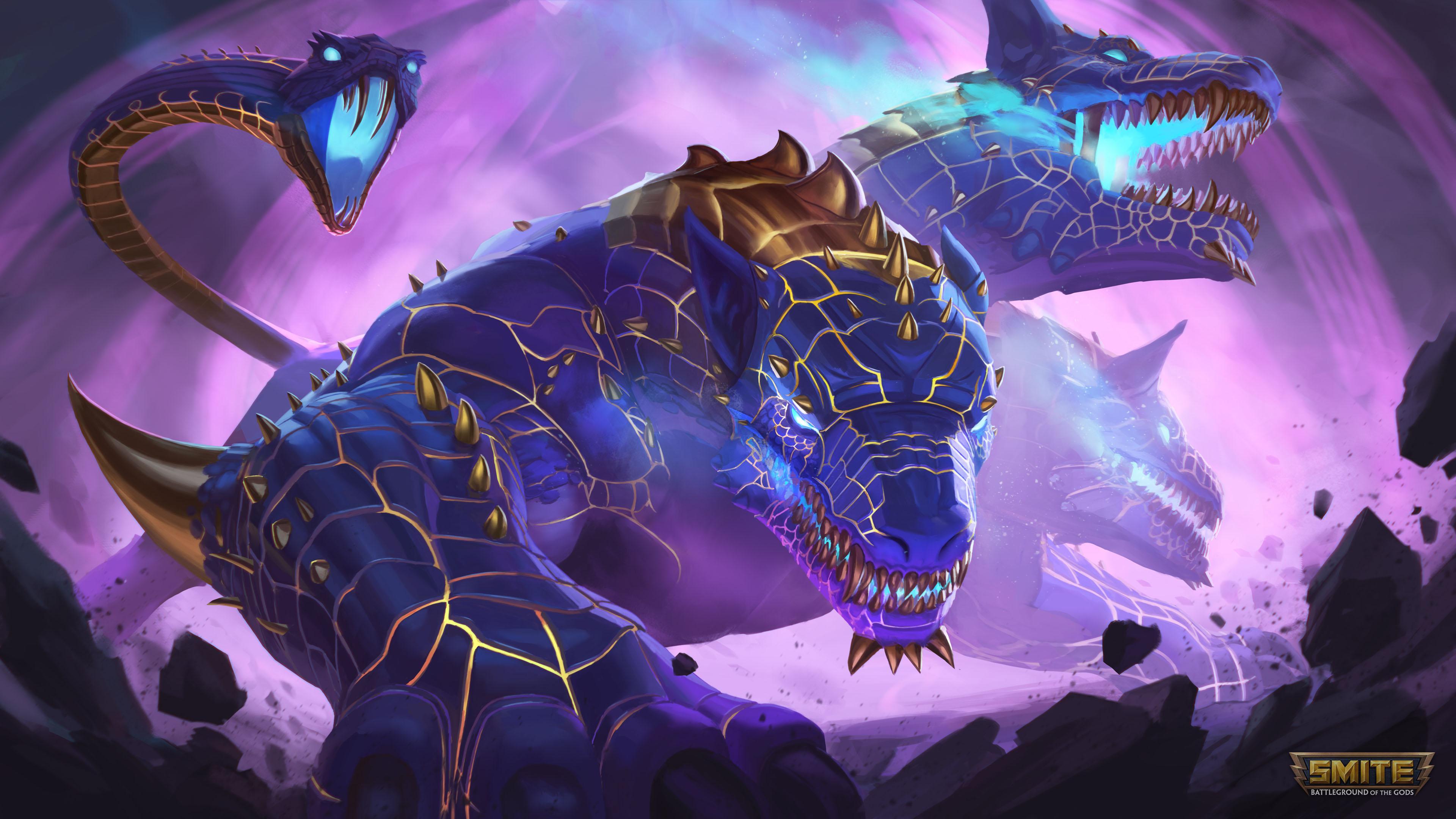 Smite Hd Wallpapers Free - Smite Cerberus Mastery Skins , HD Wallpaper & Backgrounds