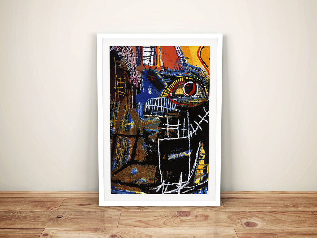 Head Jean Michel Basquiat Framed Wall Art Picture - Jean Michel Basquiat Paintings , HD Wallpaper & Backgrounds