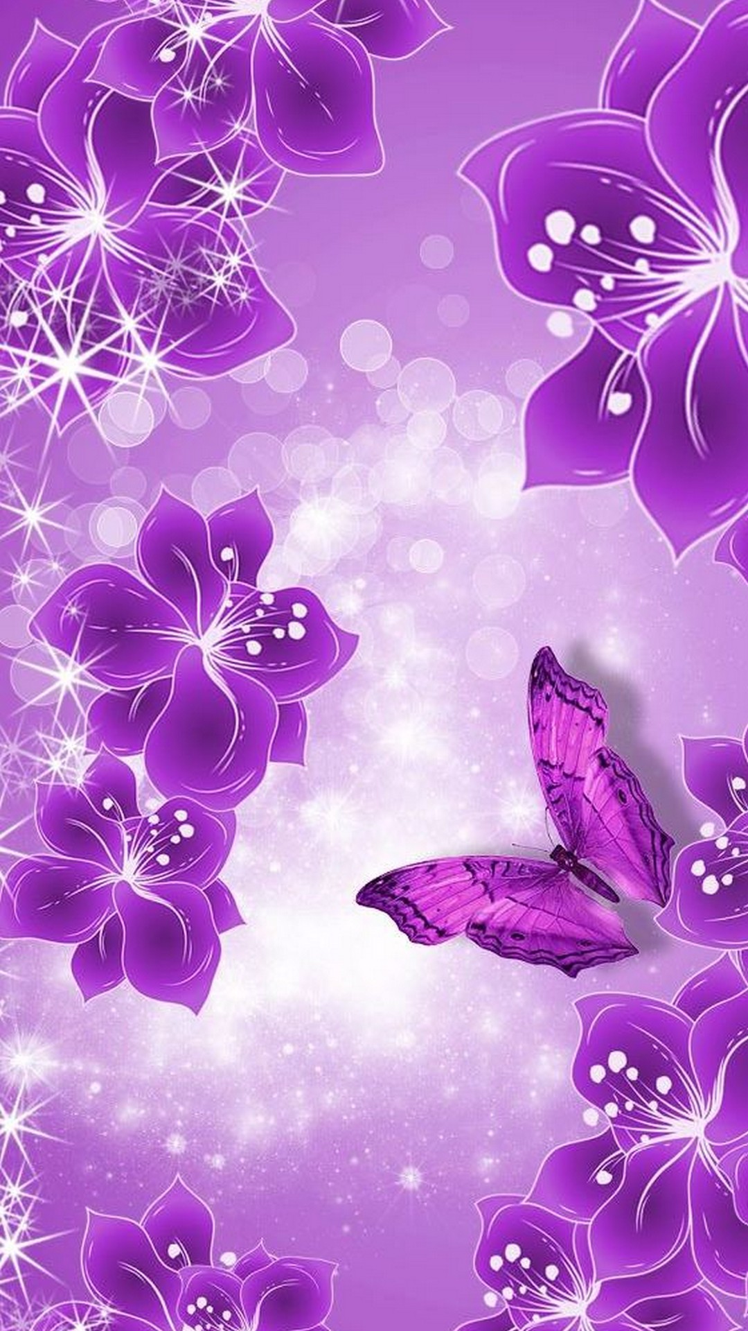 More Wallpaper Collections - Purple And Pink Butterfly , HD Wallpaper & Backgrounds