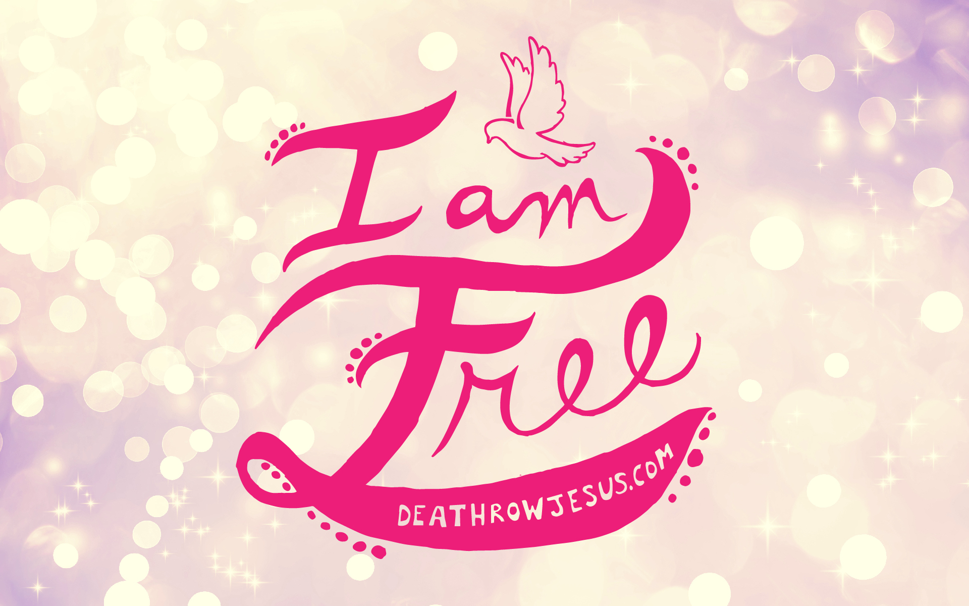 Pink I Am Free Desktop Wallpaper - Download I Am Free , HD Wallpaper & Backgrounds