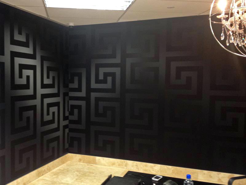 Versace - Black Wallpaper Bathroom , HD Wallpaper & Backgrounds