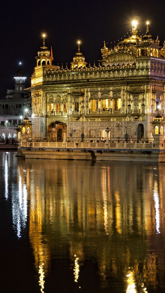 Sikh Golden Temple, India Iphone 5 Wallpapers, Backgrounds, - Golden Temple For Iphone X , HD Wallpaper & Backgrounds