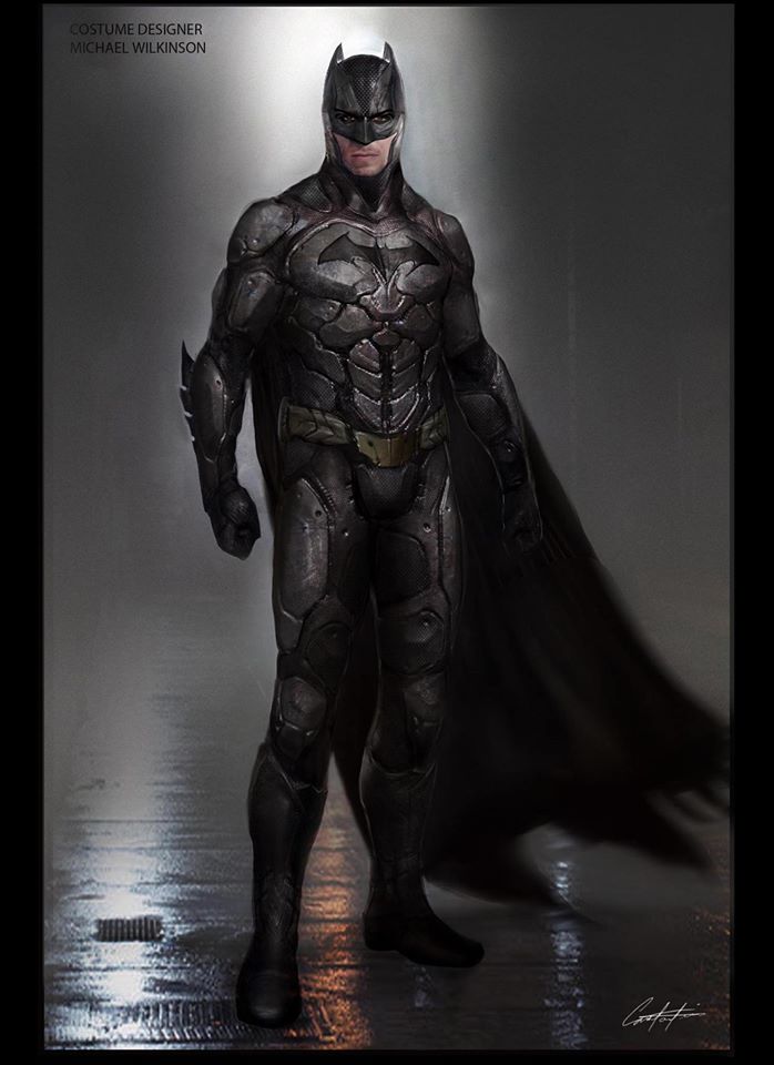 Alternate Batman Designs Revealed In Concept Art For - Bvs Batman Concept Art , HD Wallpaper & Backgrounds