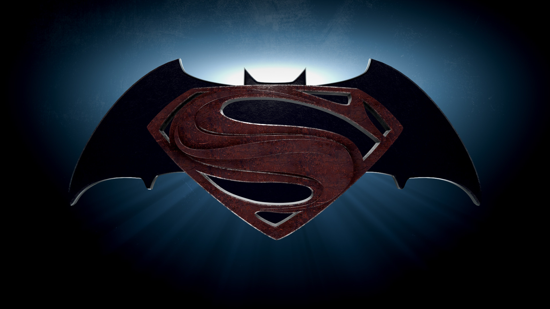 Zack Snyder Reveals The First Image Of Ben Affleck - Logo Superman Y Batman , HD Wallpaper & Backgrounds