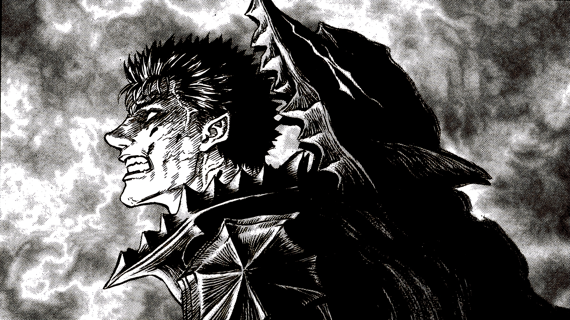 Anime Kentaro Miura Berserk Guts Artwork - Berserk Best , HD Wallpaper & Backgrounds