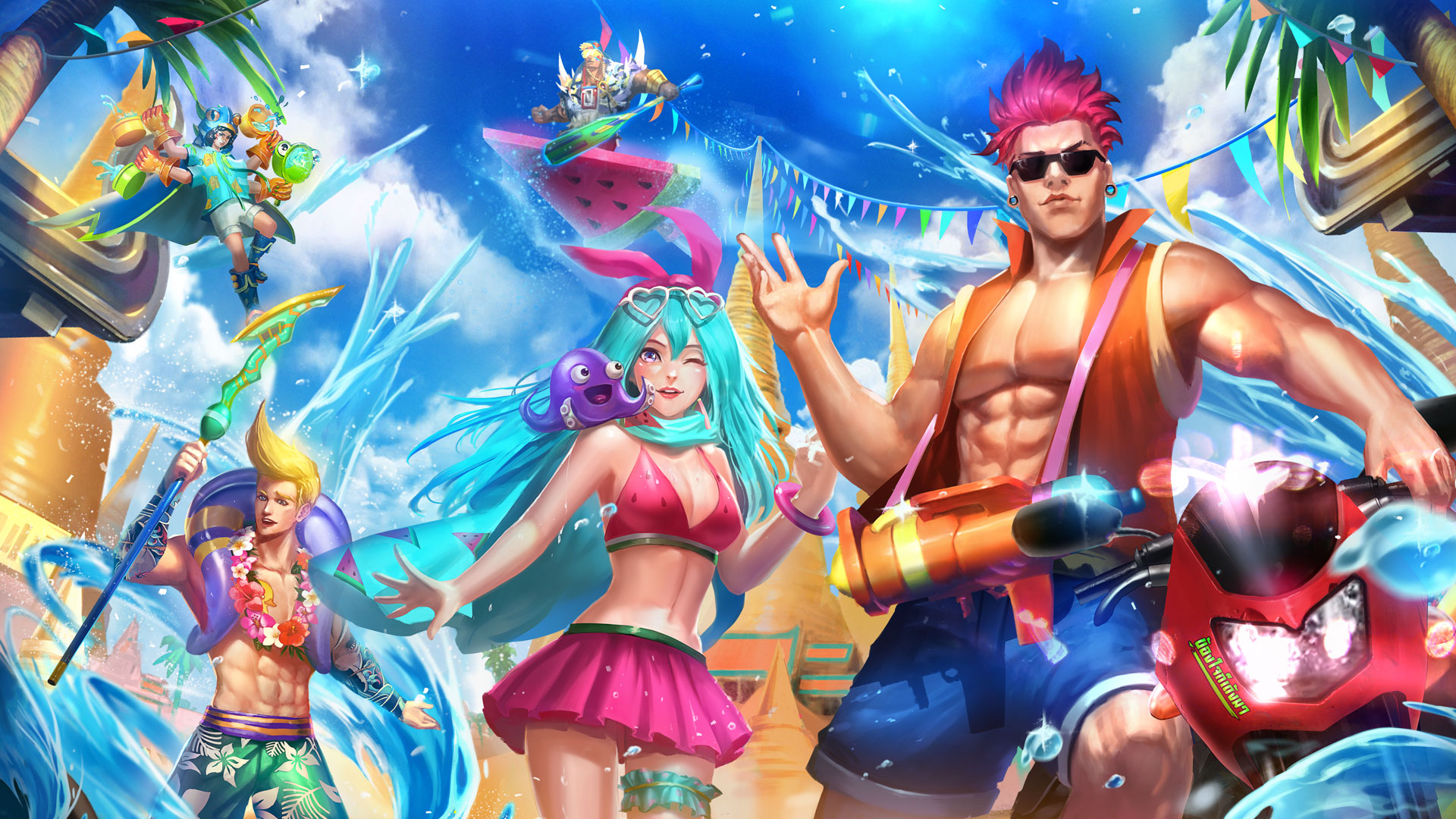 Wallpaper From Heroes Of Newerth - Heroes Of Newerth Songkran , HD Wallpaper & Backgrounds