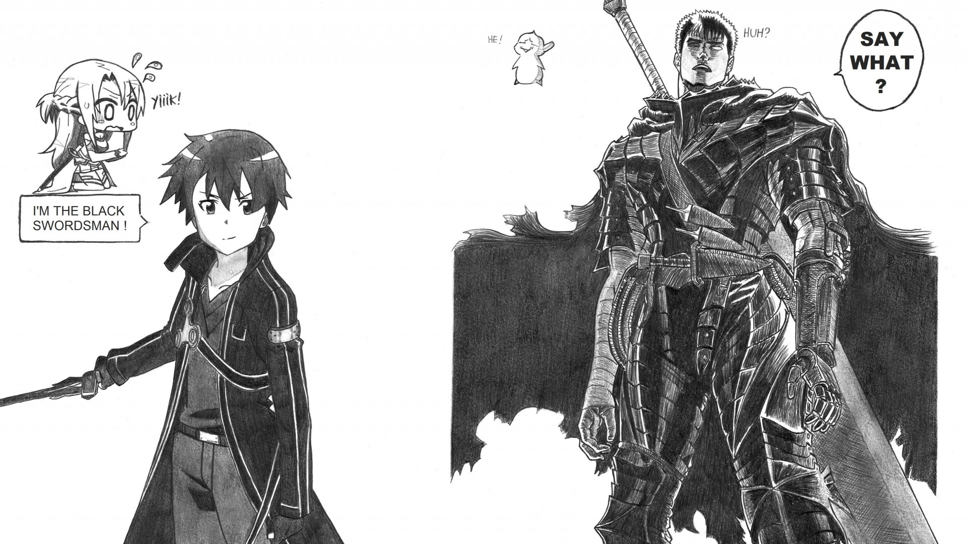 Download Berserk Episode 25, Berserk Eclipse Chapter - Black Swordsman Sao Vs Berserk , HD Wallpaper & Backgrounds