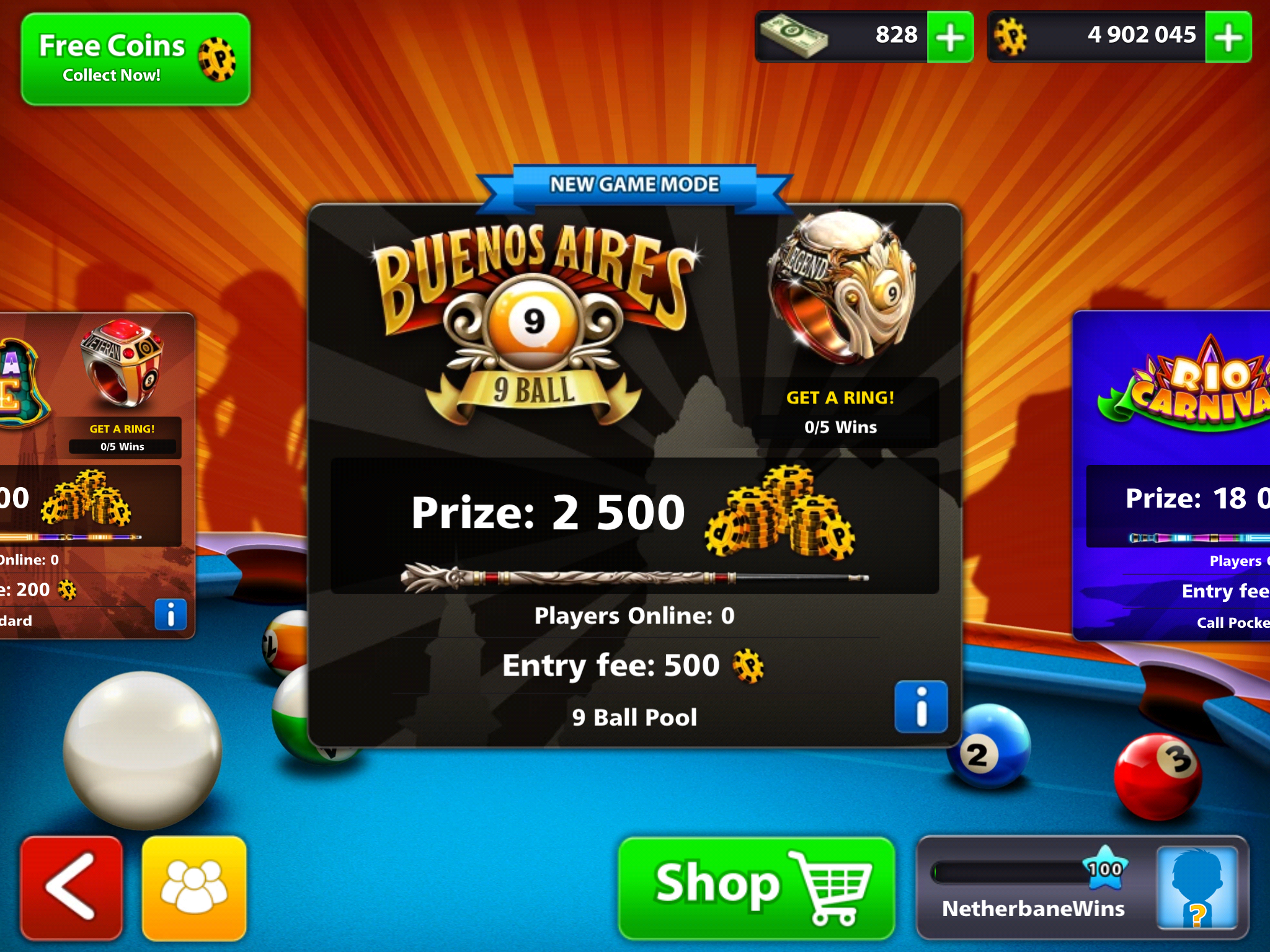 Buenos Aires Tournament - 8 Ball Pool Events , HD Wallpaper & Backgrounds