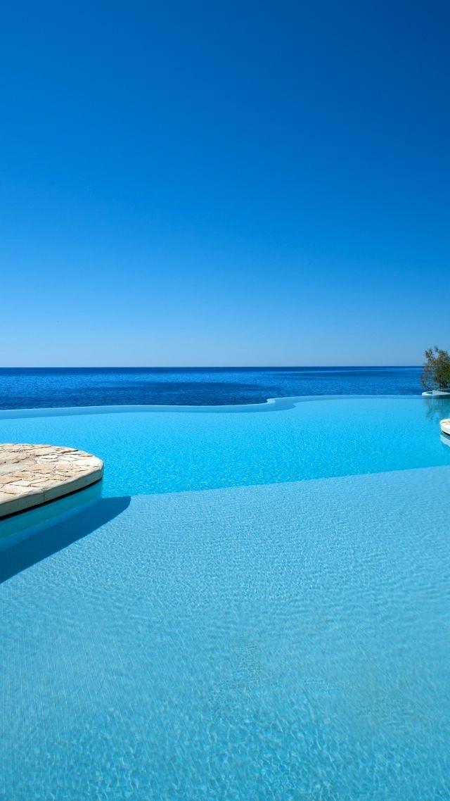 Pool Wallpaper Hotel Wallpaper Infinity Pool 8 Ball - Infinity Pool Wallpaper Iphone , HD Wallpaper & Backgrounds