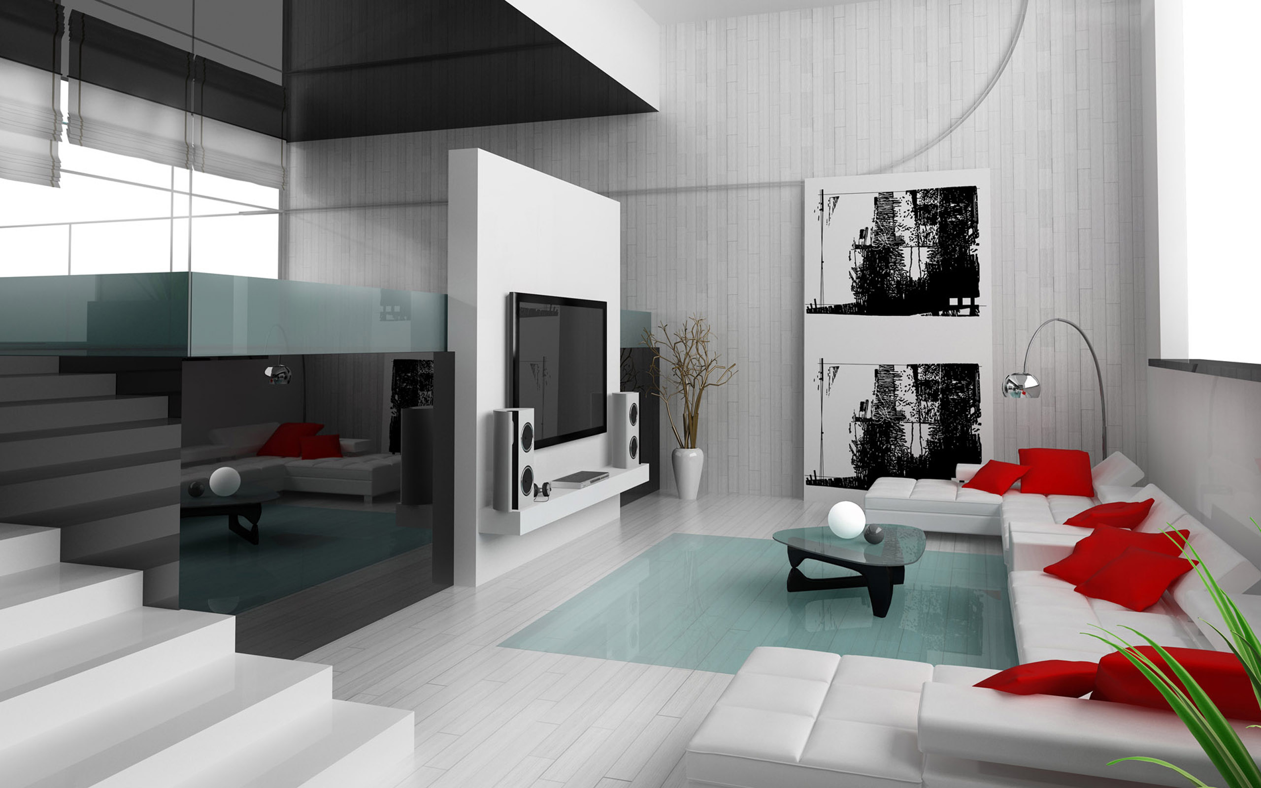 Black And White Interior - Cheap Modern Interior Design , HD Wallpaper & Backgrounds