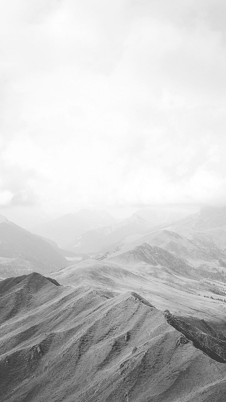 Mountain Nature Sky Cloud Wood Bw White Wallpaper Hd - Iphone X Wallpaper White Mountain , HD Wallpaper & Backgrounds