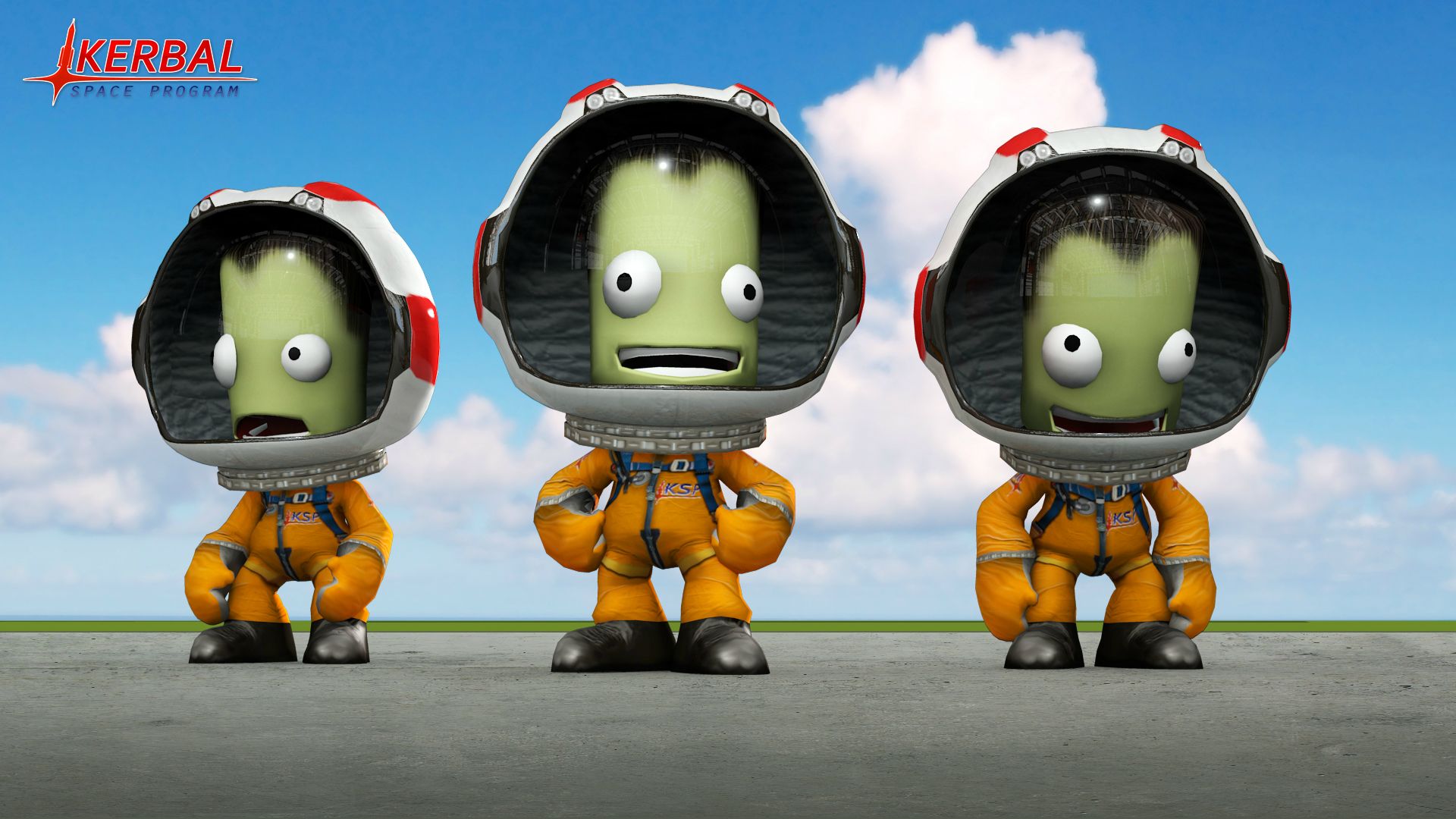 Wallpaper Of Our Three Heroes On The Ksp Dev Blog - Kerbal Space Program Review , HD Wallpaper & Backgrounds