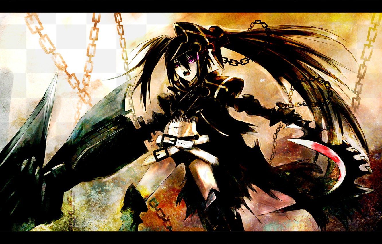 Photo Wallpaper Art, Chain, Black Rock Shooter, Art, - Black Rock Shooter Para Pc , HD Wallpaper & Backgrounds