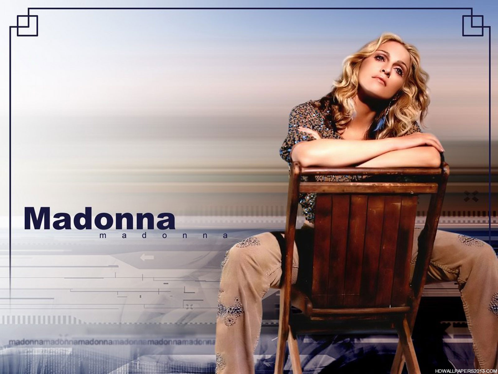 Madonna Wallpapers - Madonna Sitting , HD Wallpaper & Backgrounds