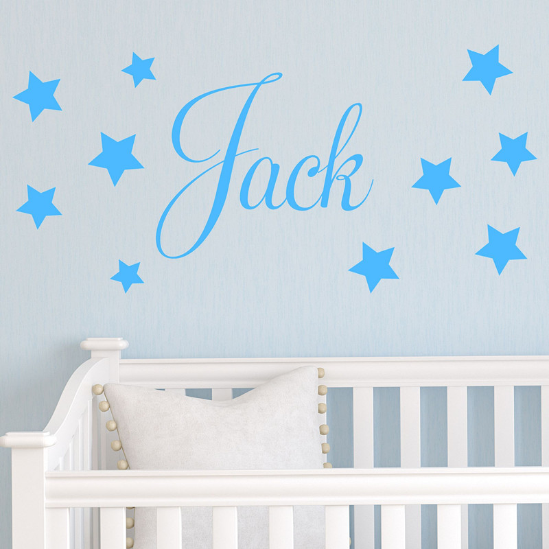 Beautiful Stars Decors Blue Color Children Wallpaper - Space Room Decor Diy , HD Wallpaper & Backgrounds