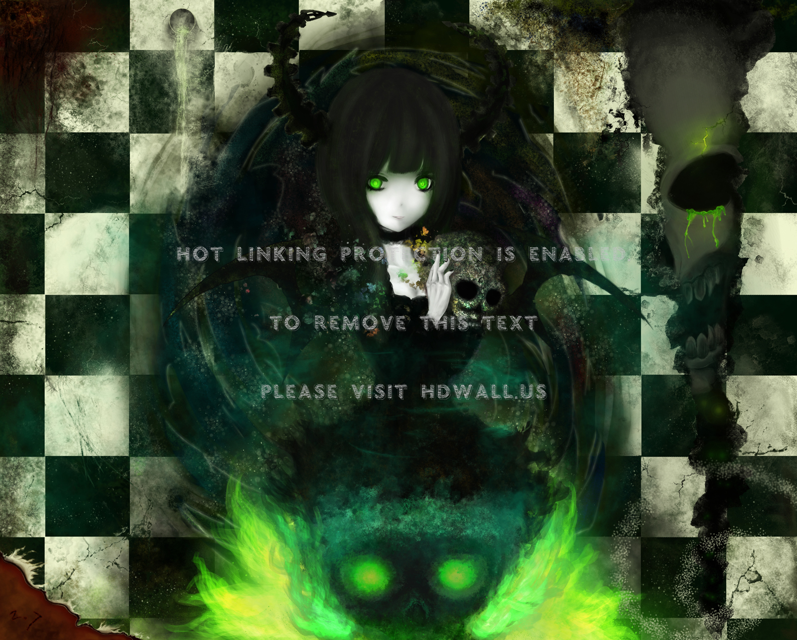 Black Rock Shooter Yomi Art , HD Wallpaper & Backgrounds