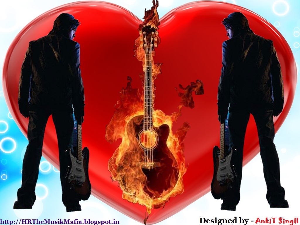 Himesh Reshammiya's Velentine Special Hd Wallpapers - Flaming Guitar , HD Wallpaper & Backgrounds