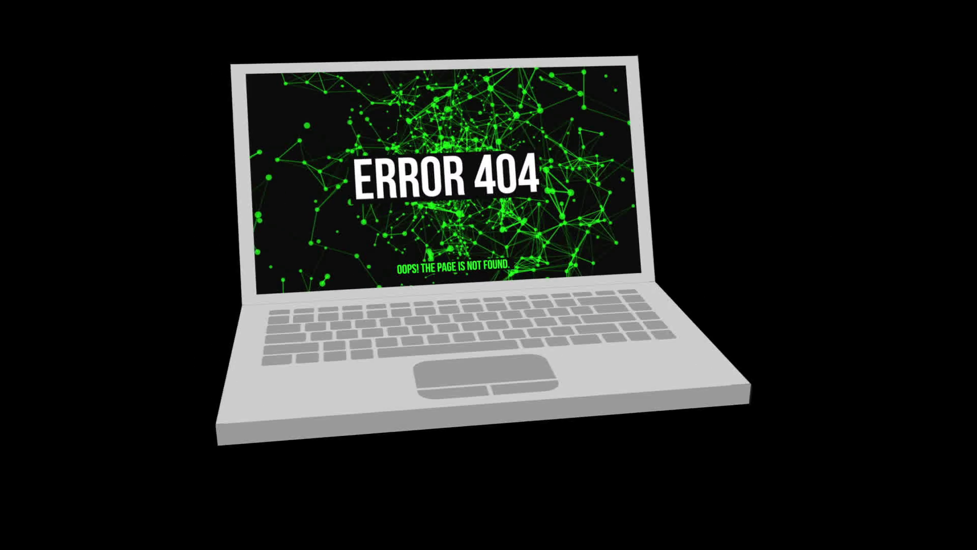 3d Notebook Or Laptop With Page Not Found Error 404 - Netbook , HD Wallpaper & Backgrounds