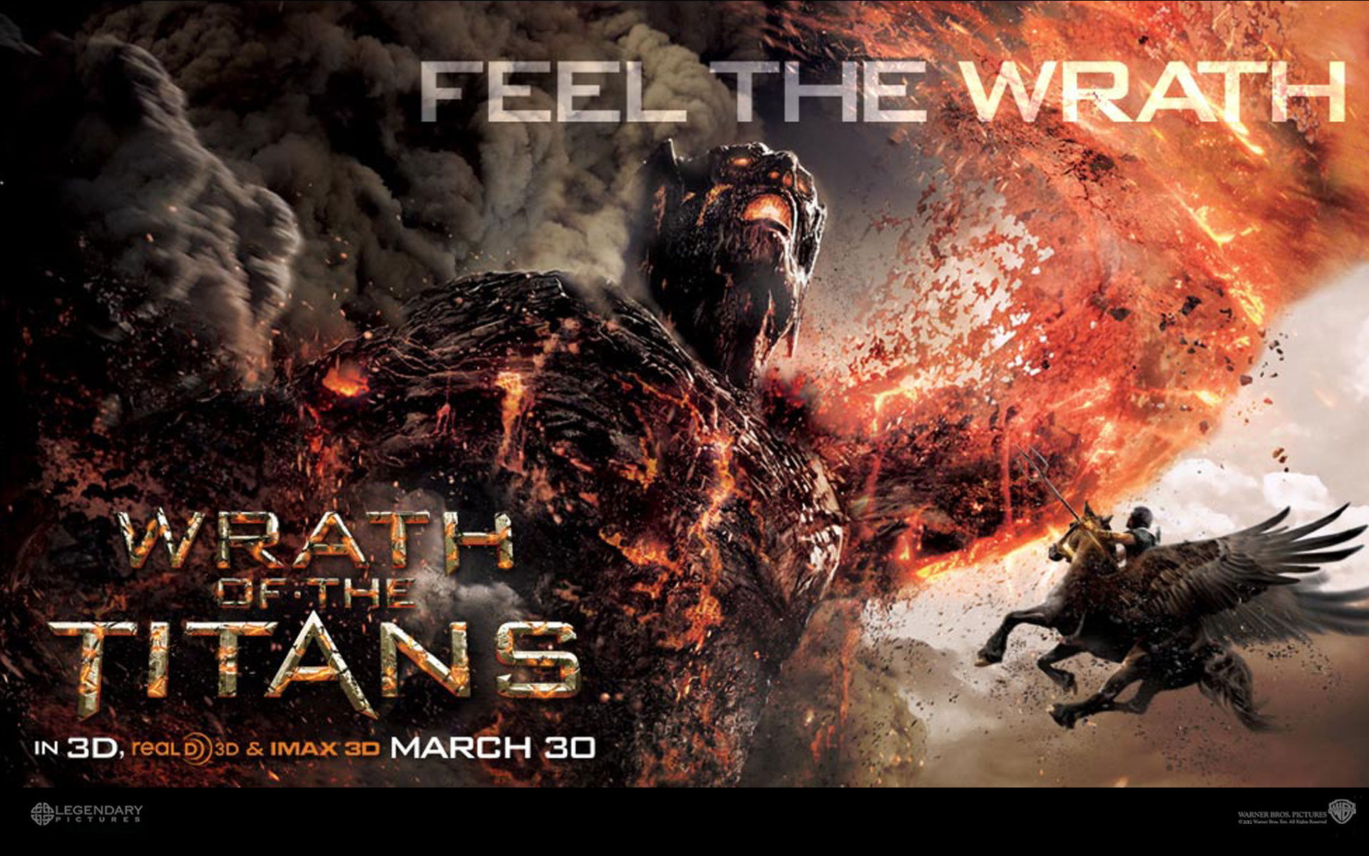 \ Ira De Titanes\ - Wrath Of The Titans 2012 , HD Wallpaper & Backgrounds
