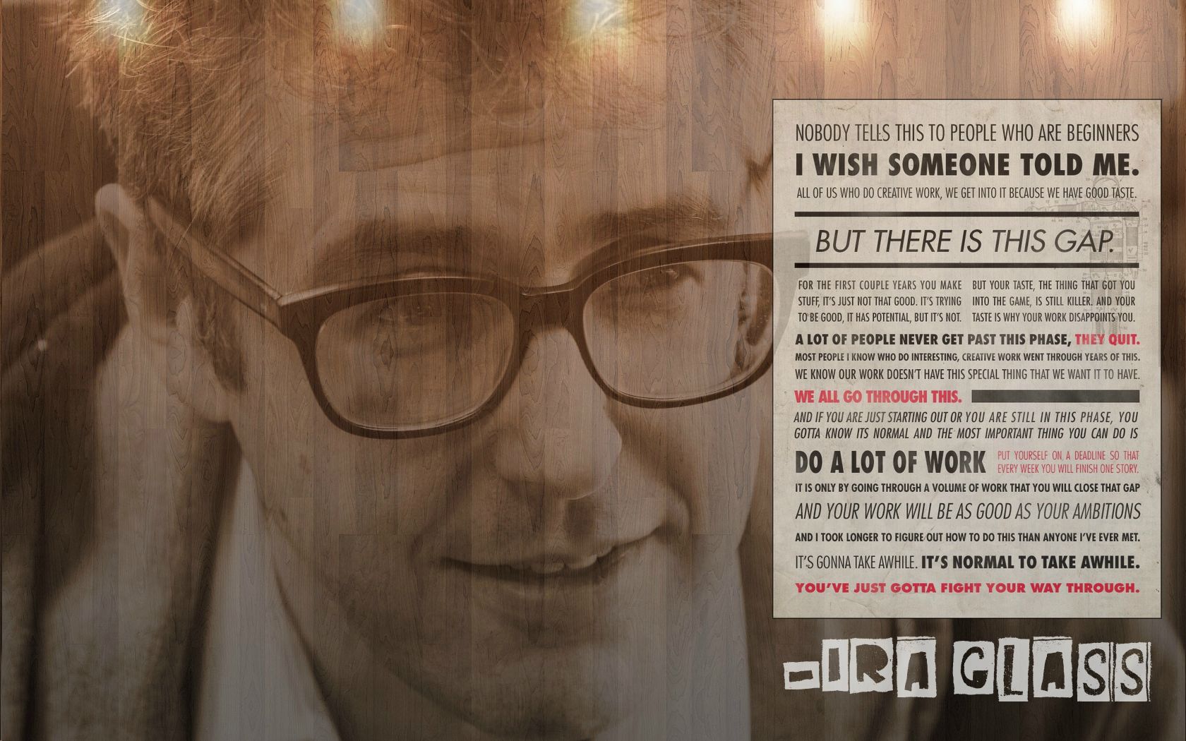 Ira Glass On Beginners [1680x1050] - Nobody Tells This To People , HD Wallpaper & Backgrounds