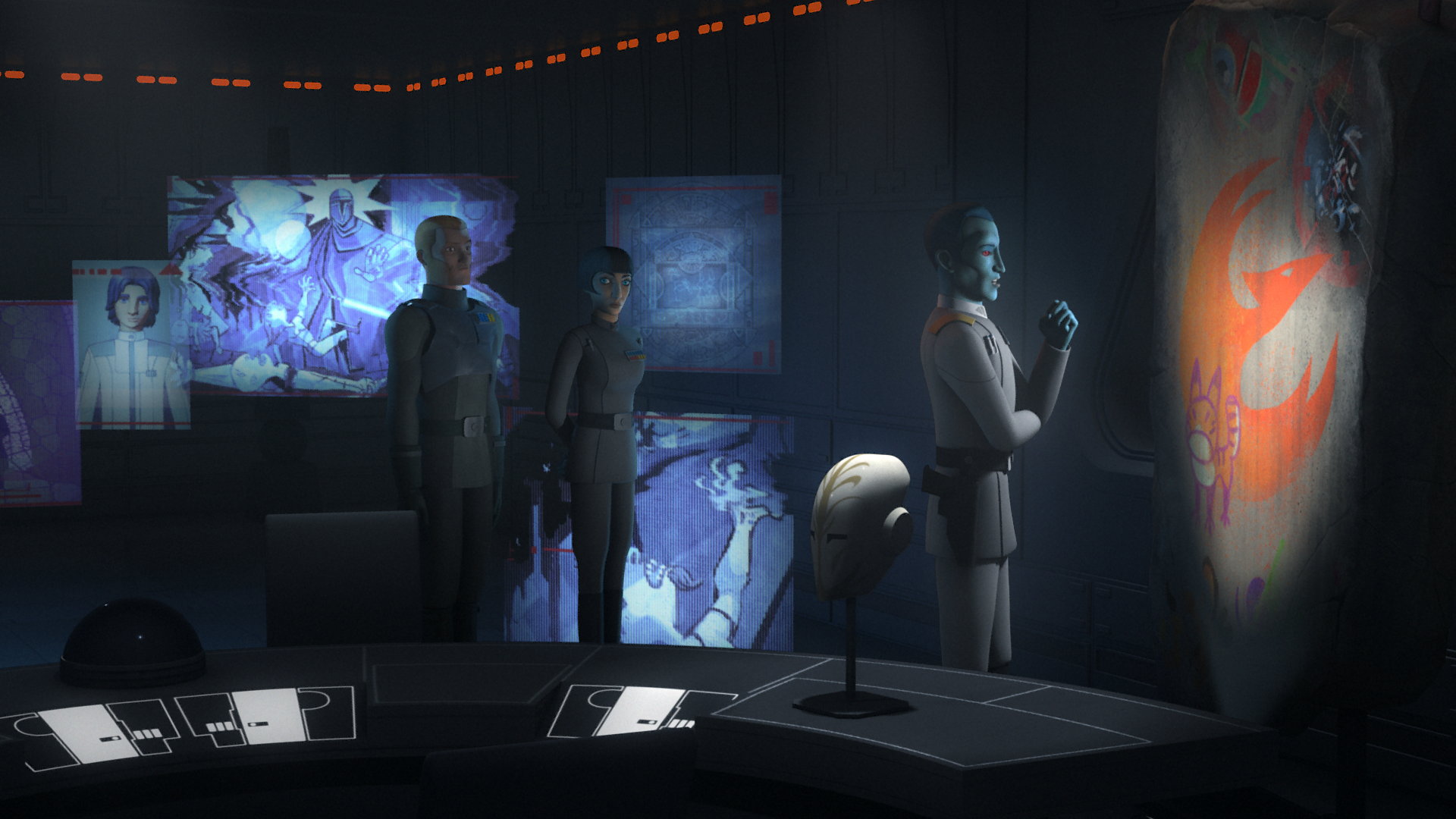 Star Wars Rebels - Grand Admiral Thrawn Office Rebels , HD Wallpaper & Backgrounds