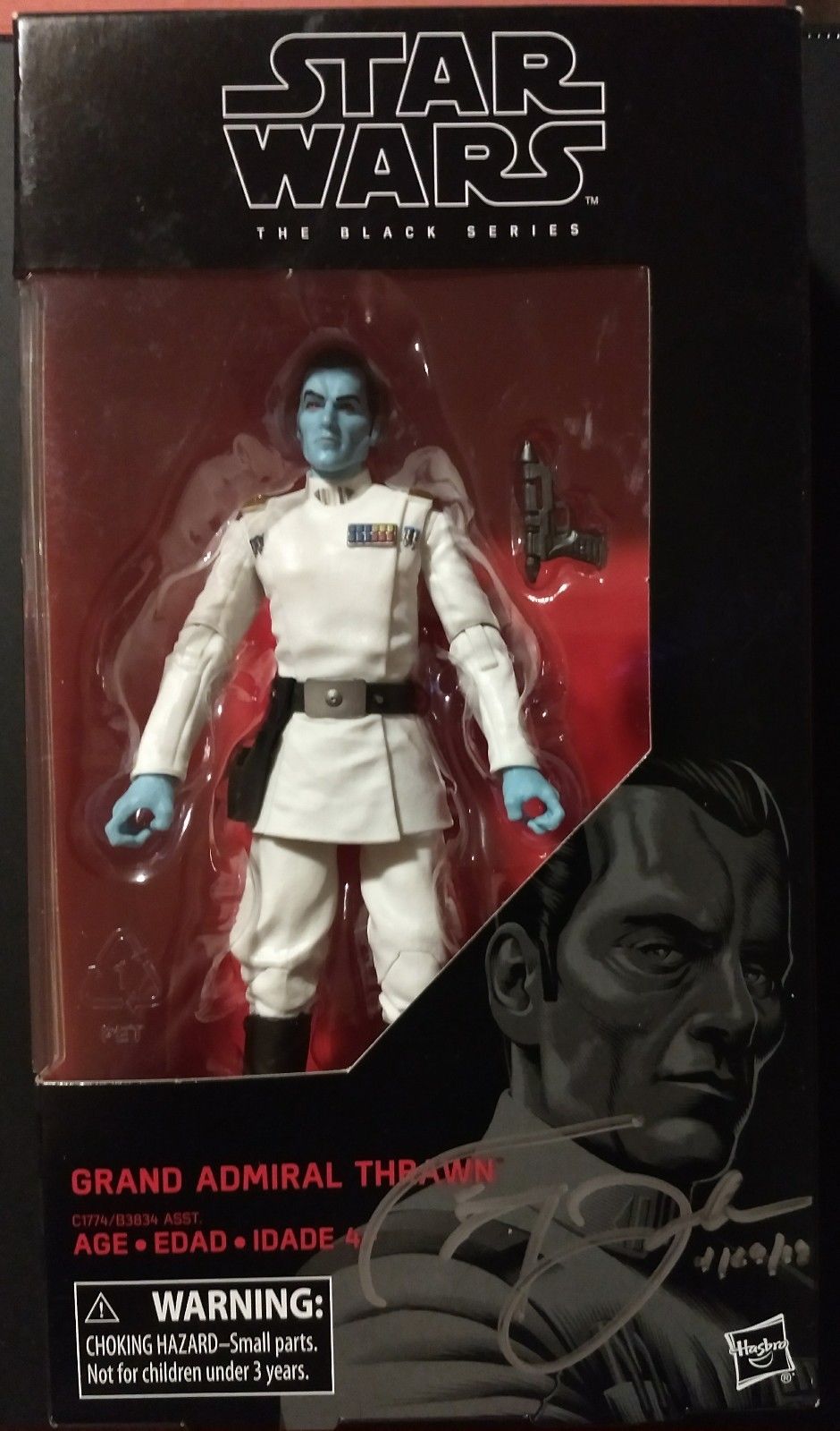 Autographed Grand Admiral Thrawn 6 Figure Signed Timothy - Star Wars , HD Wallpaper & Backgrounds