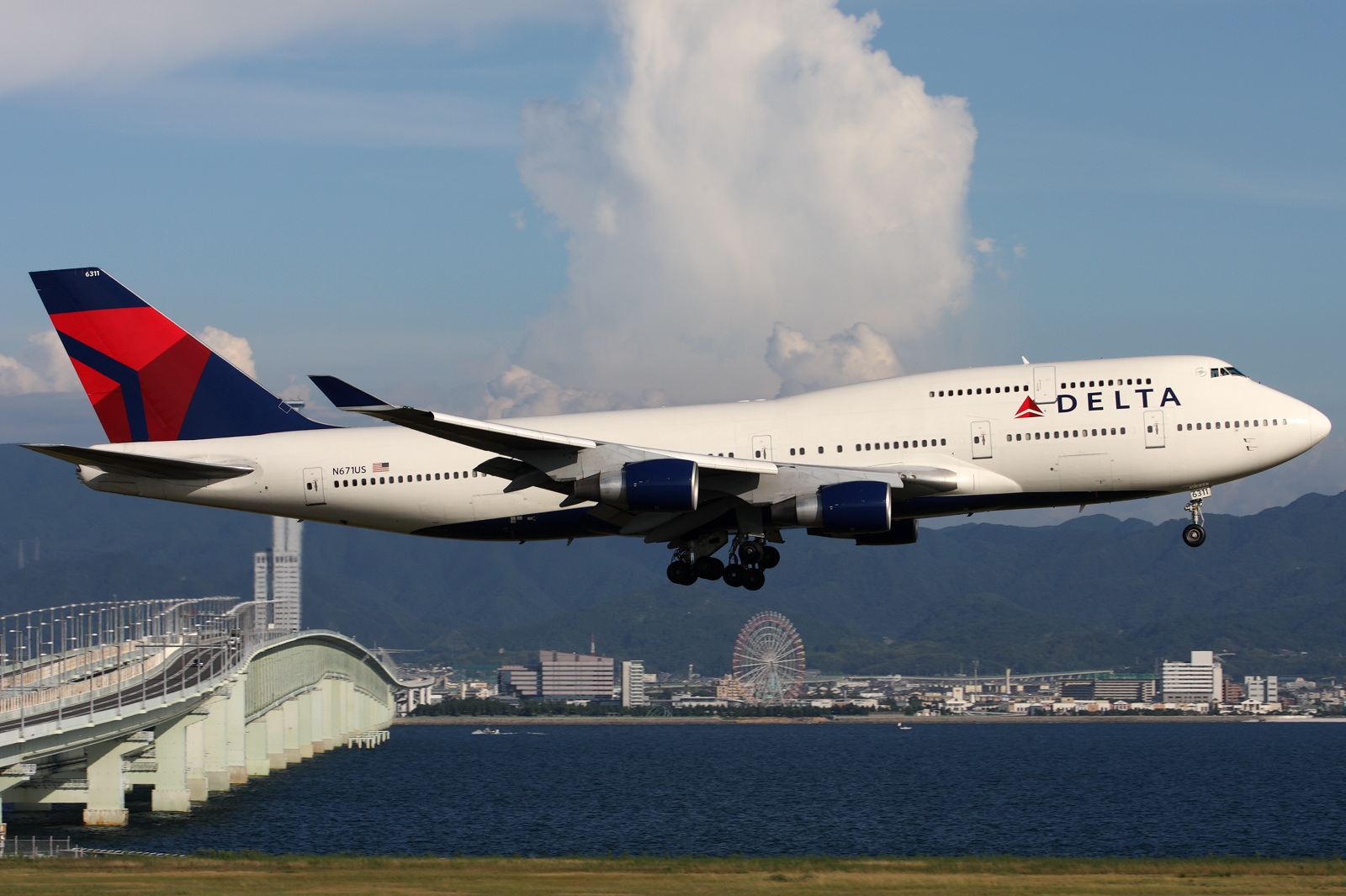 Boeing 747-400 Of Delta Airlines Aircraft Wallpaper , HD Wallpaper & Backgrounds
