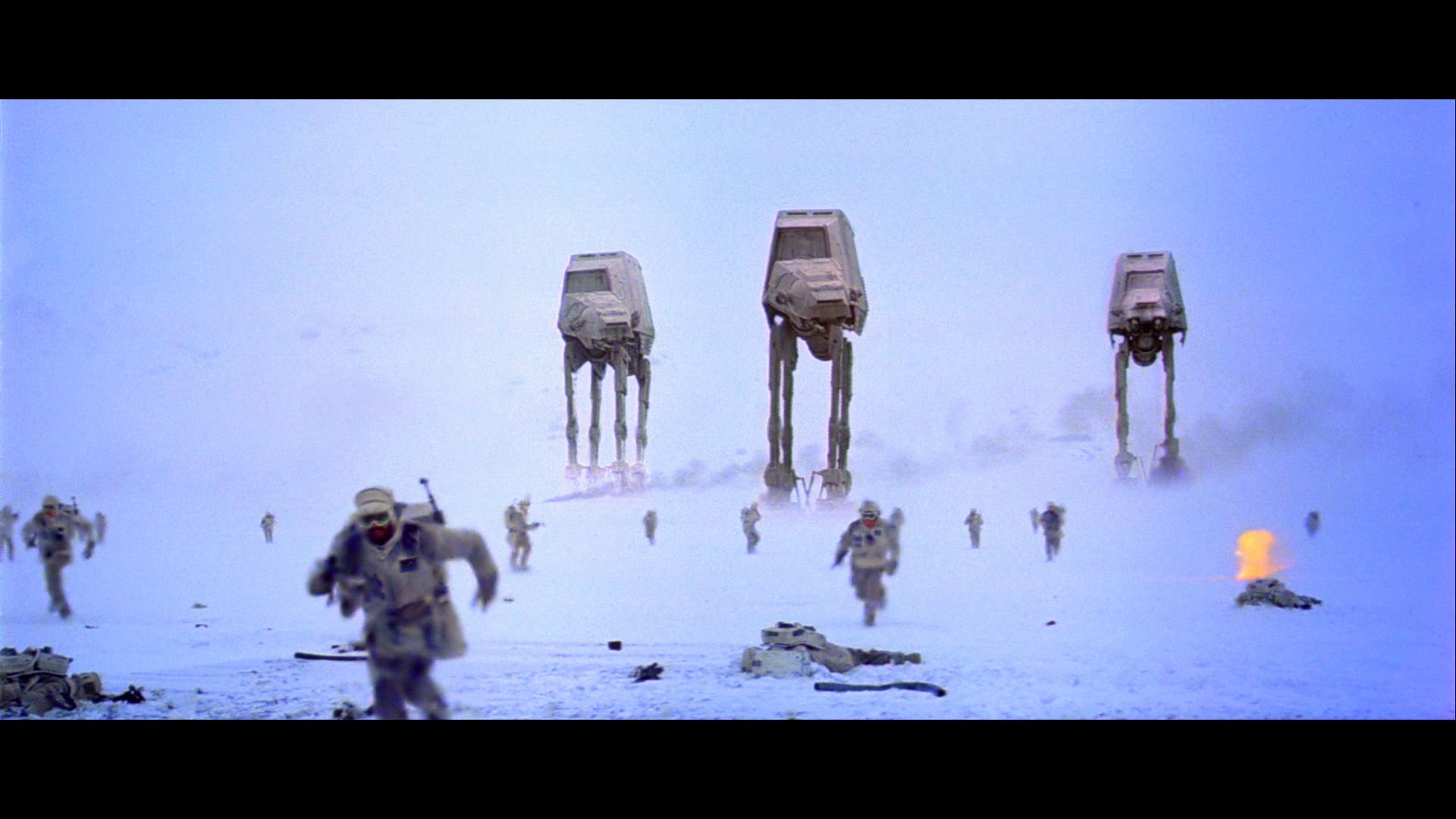 Empire Strikes Back Wallpaper - Battle Of Hoth , HD Wallpaper & Backgrounds