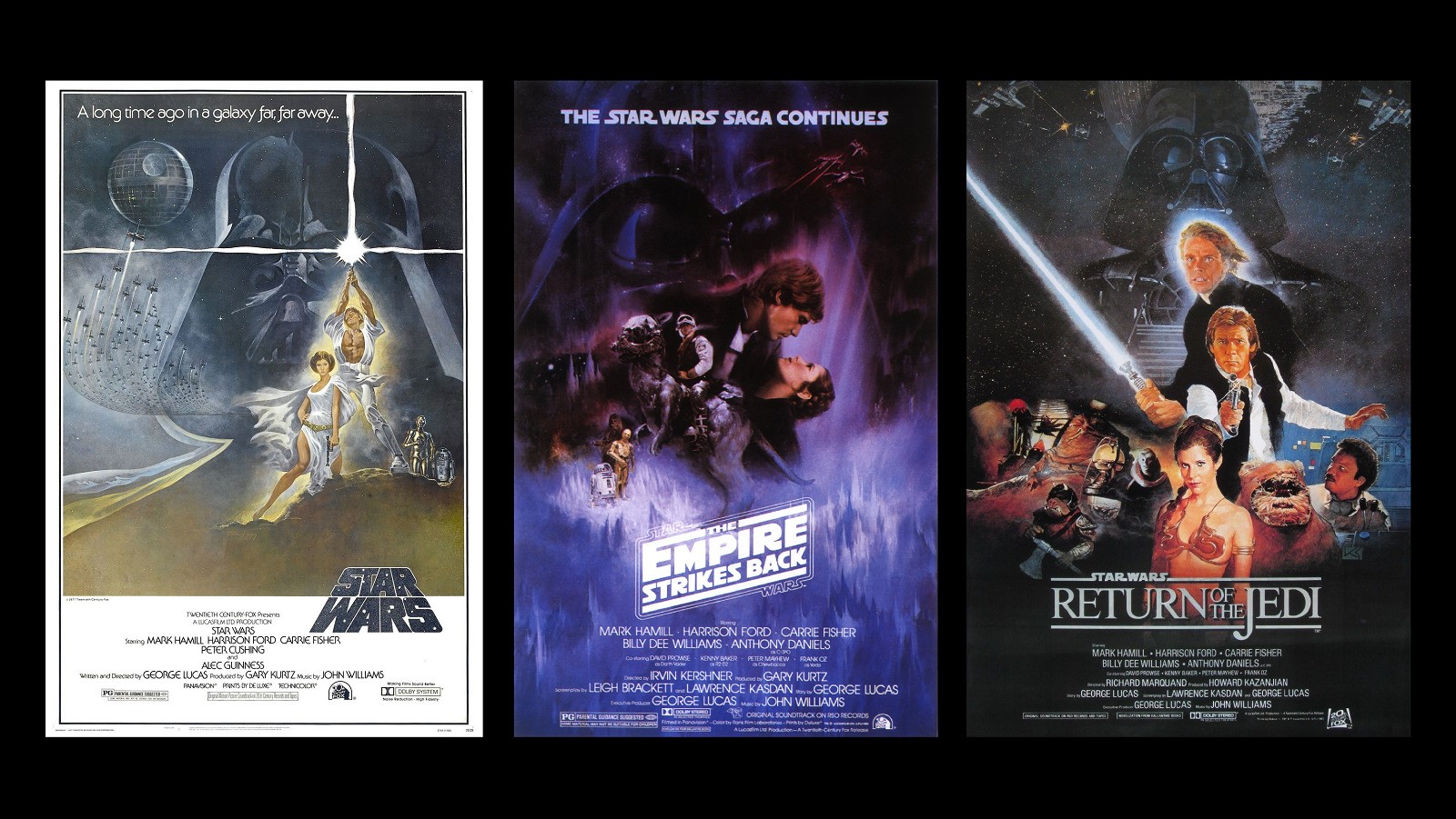 Trilogy Star Wars Star Wars Episode V The Empire Strikes - Star Wars Movies Posters , HD Wallpaper & Backgrounds