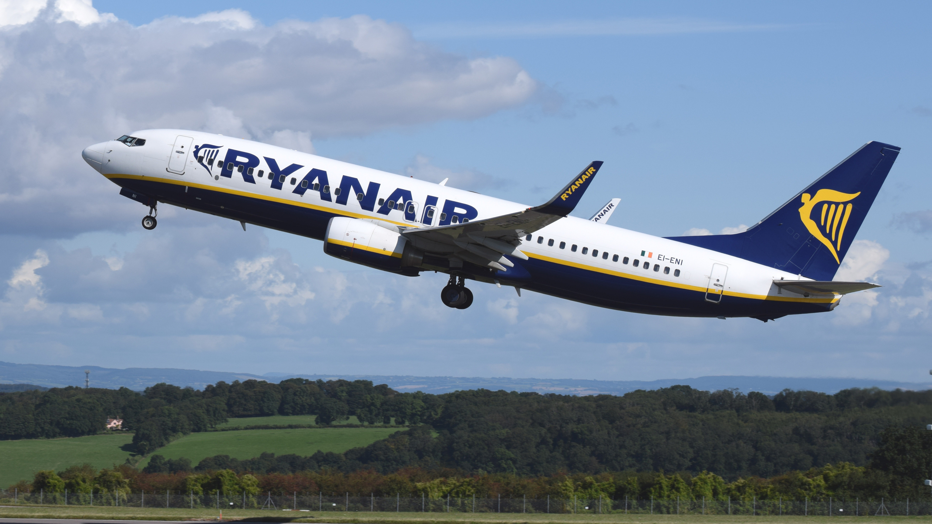 Ryanair Boeing 737-800 Wallpaper - Dublin Airport , HD Wallpaper & Backgrounds