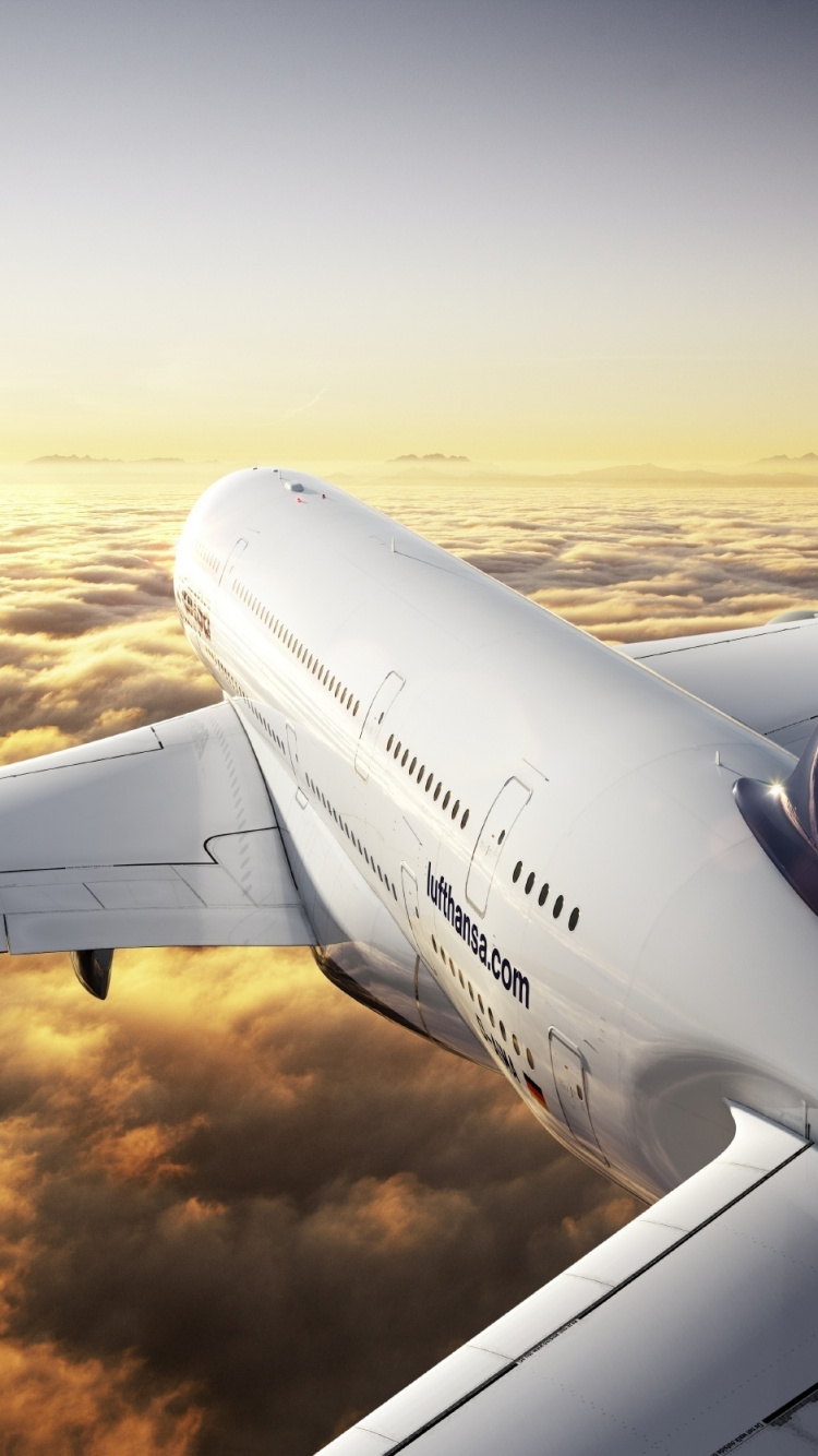 Lufthansa, Airline, First Class, Aviation, Airplane - Airbus A380 Lufthansa , HD Wallpaper & Backgrounds