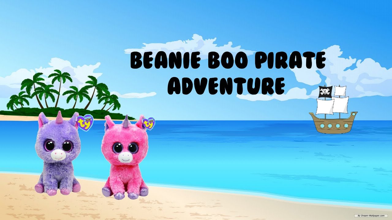 Beanie Boo Pirate Adventure W/ Beanieboo13 - Sea Wallpaper Vector , HD Wallpaper & Backgrounds
