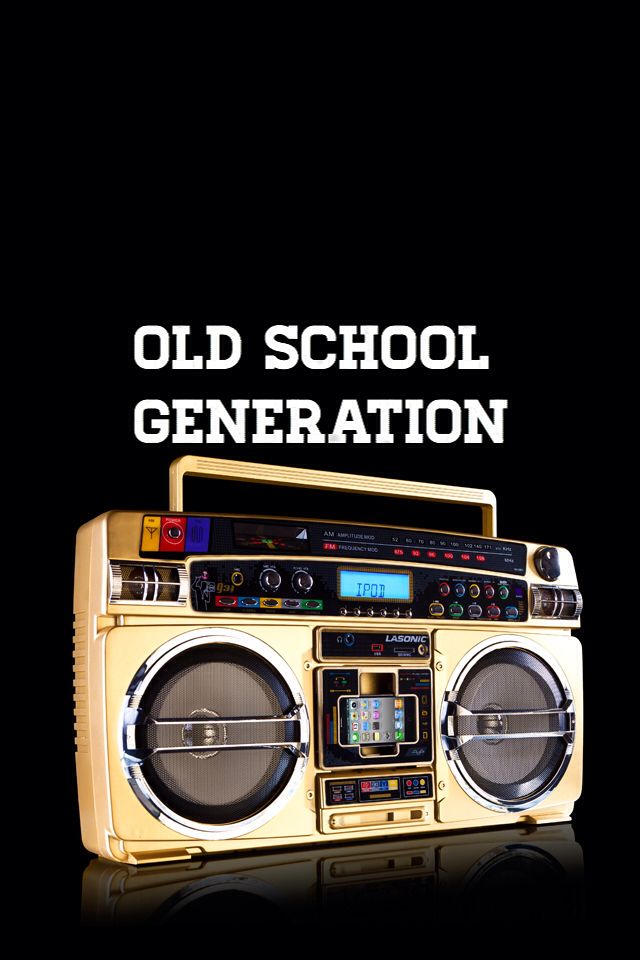 Old School Generation Old School Radio, Apple Wallpaper, - Lasonic I931x Gold , HD Wallpaper & Backgrounds