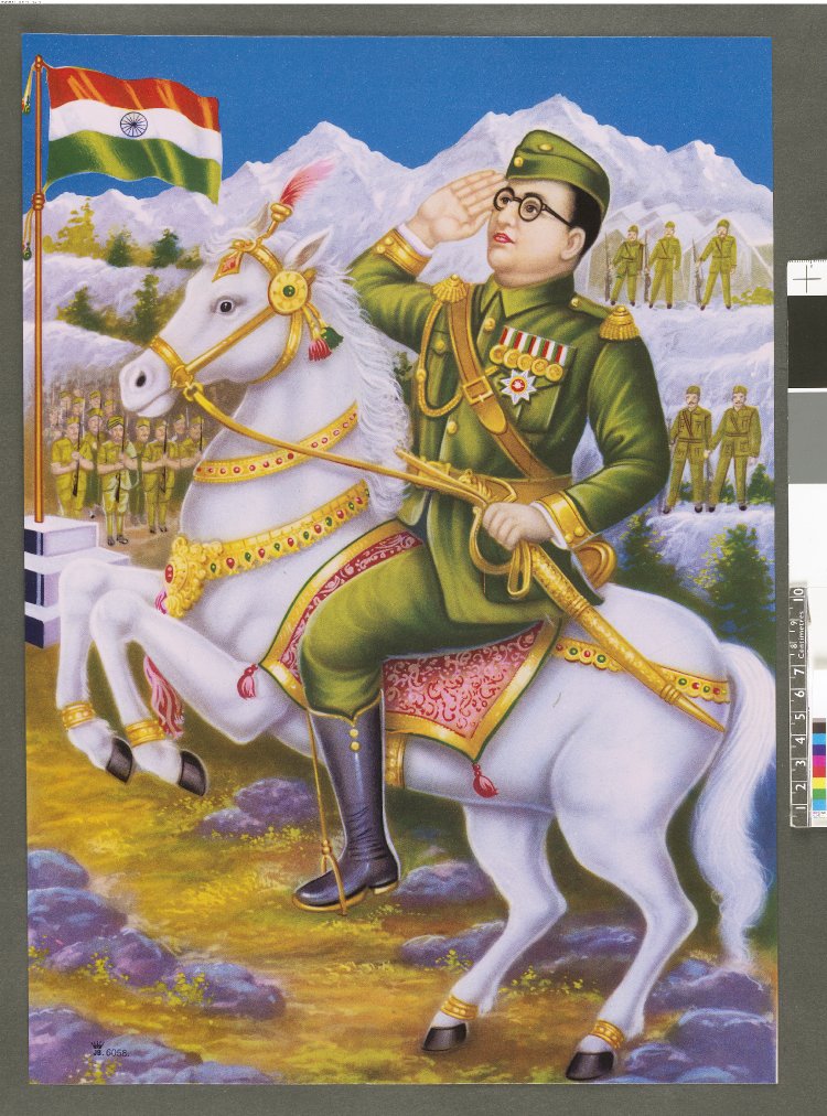 Popular Colour Prints On Glossy Paper - Subhas Chandra Bose Standing , HD Wallpaper & Backgrounds