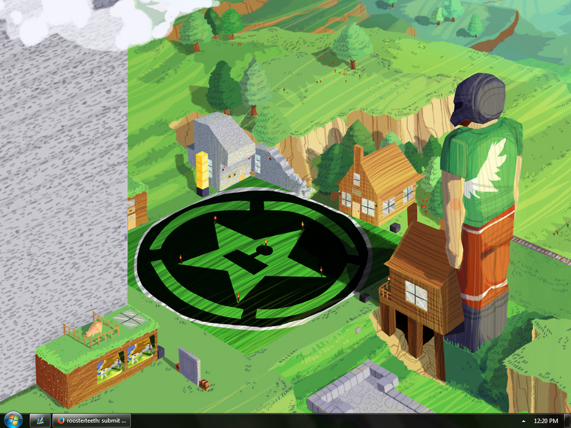 Achievement Hunter City - Achievement City Jack Statue , HD Wallpaper & Backgrounds