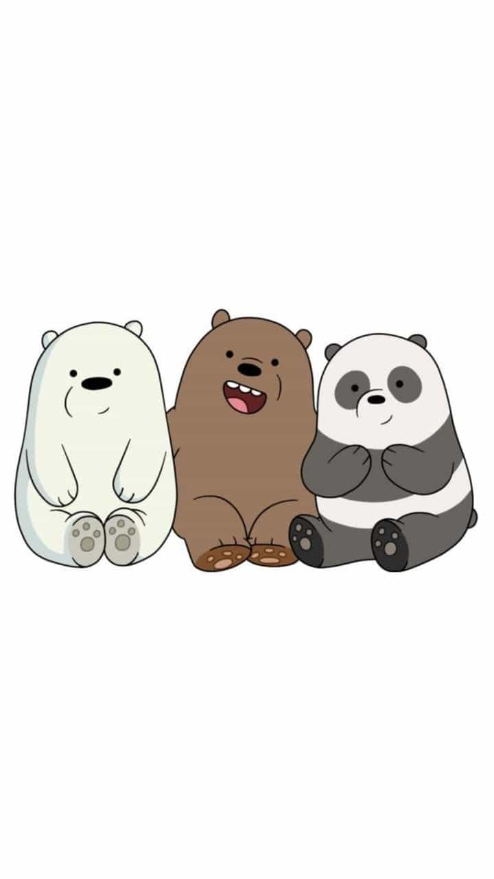 #kawai #cartoon #wallpaper #tumblr #cute #weheartit - Lock Screen We Bare Bears , HD Wallpaper & Backgrounds