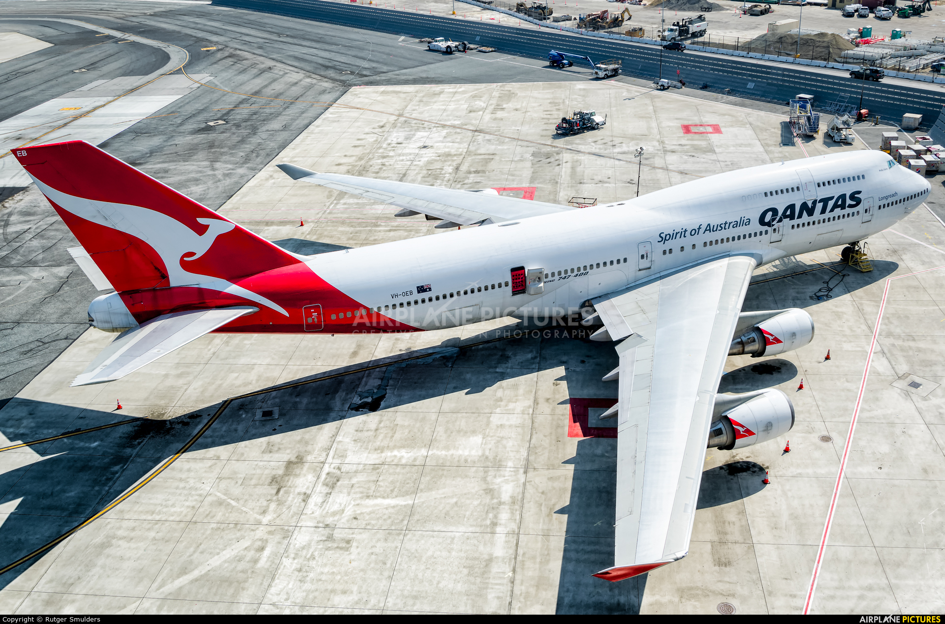 Qantas Boeing 747 400 Vh Oeb - 2 , HD Wallpaper & Backgrounds