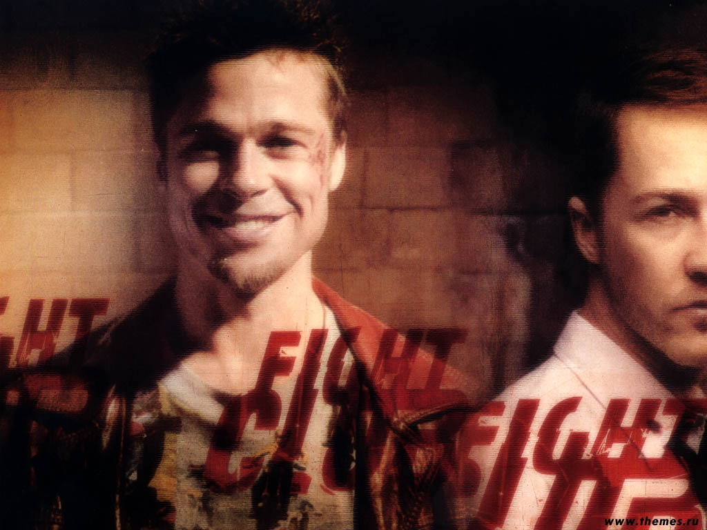 Hd Wallpaper Of Fight Club Brad Pitt Edward Norton , HD Wallpaper & Backgrounds