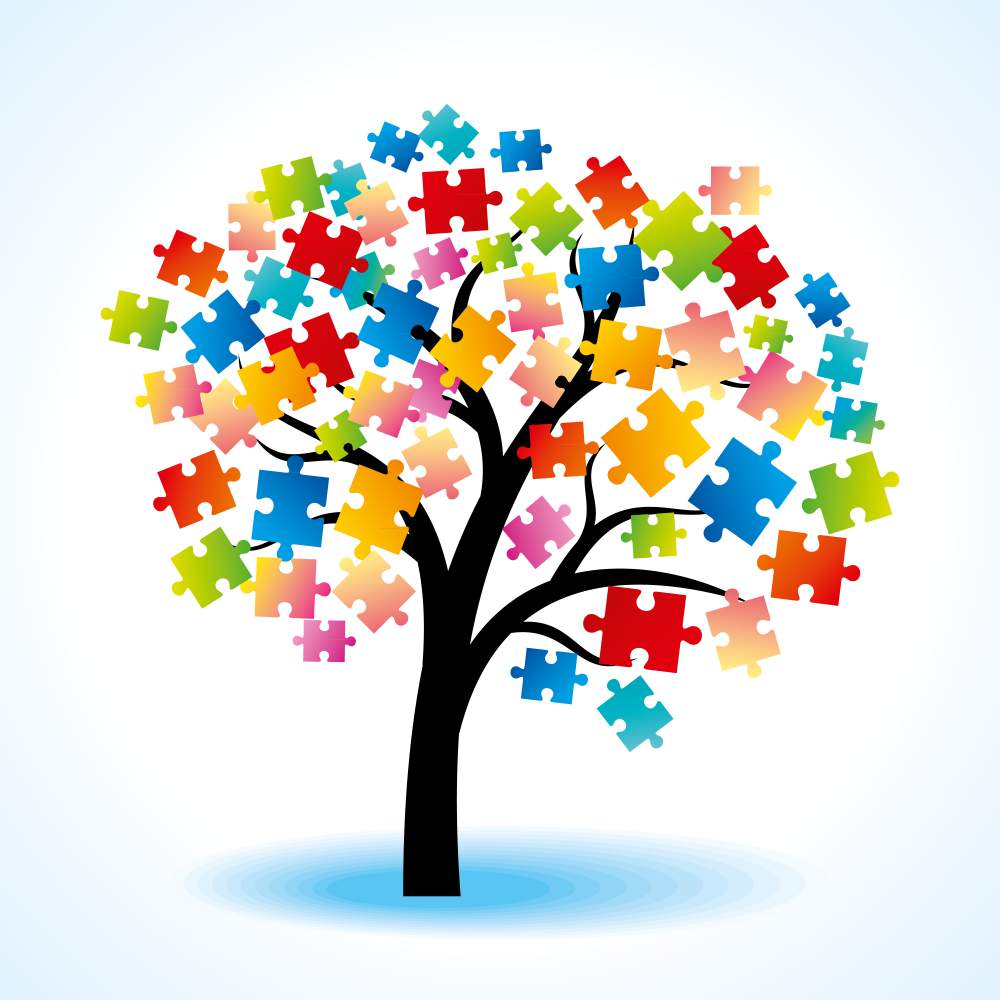 Adhd And Autism Monthly Event Update - Autism Puzzle Piece Tree , HD Wallpaper & Backgrounds