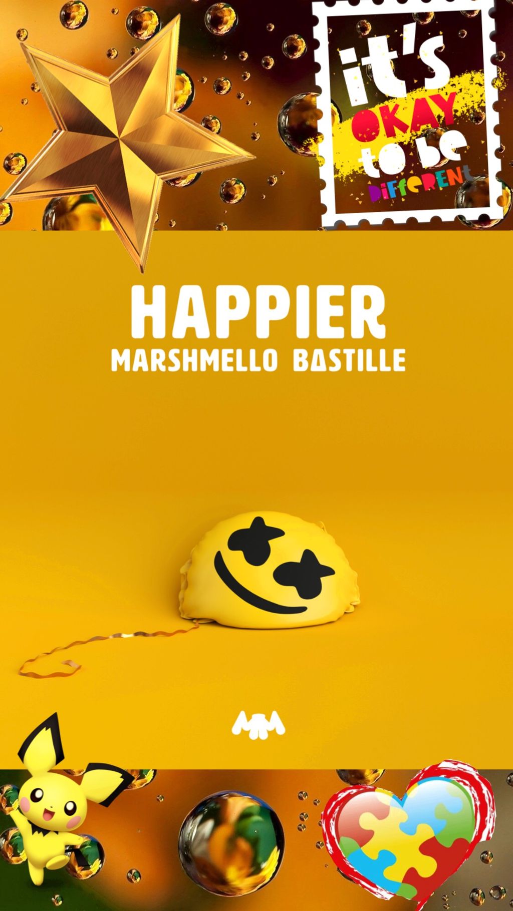 #freetoedit #marshmello #wallpaper #bastille #happier - Happier Marshmello Ft Bastille , HD Wallpaper & Backgrounds