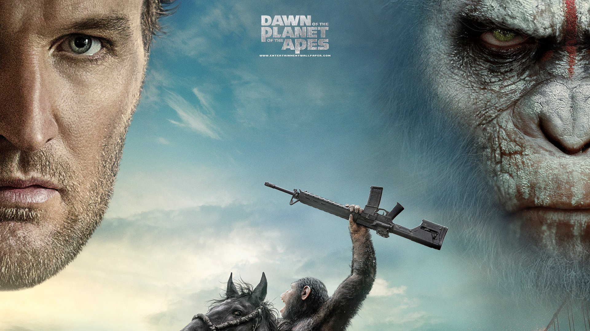 Dawn Of The Planet Of The Apes Wallpaper - Dawn Of The Planet Of The Apes 2014 Poster , HD Wallpaper & Backgrounds