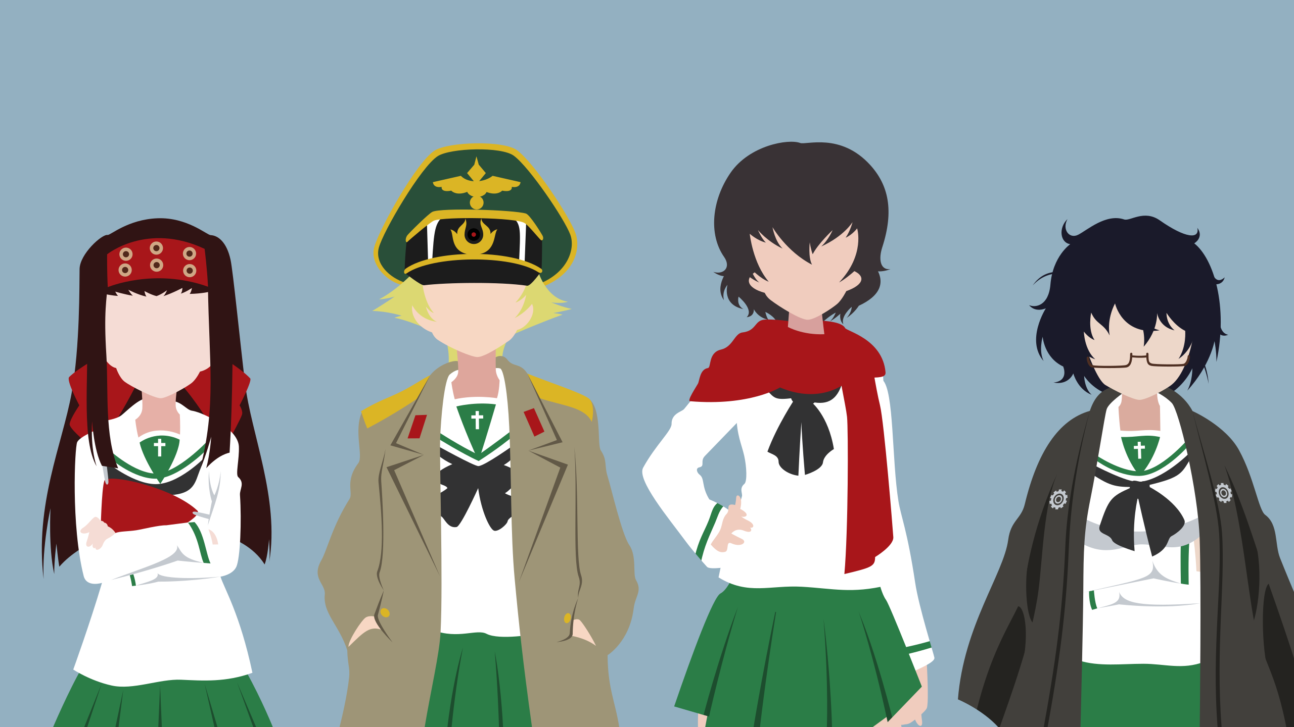 Caesar , Saemonza , Oryou (girls Und Panzer), Erwin - Girl Und Panzer Erwin , HD Wallpaper & Backgrounds