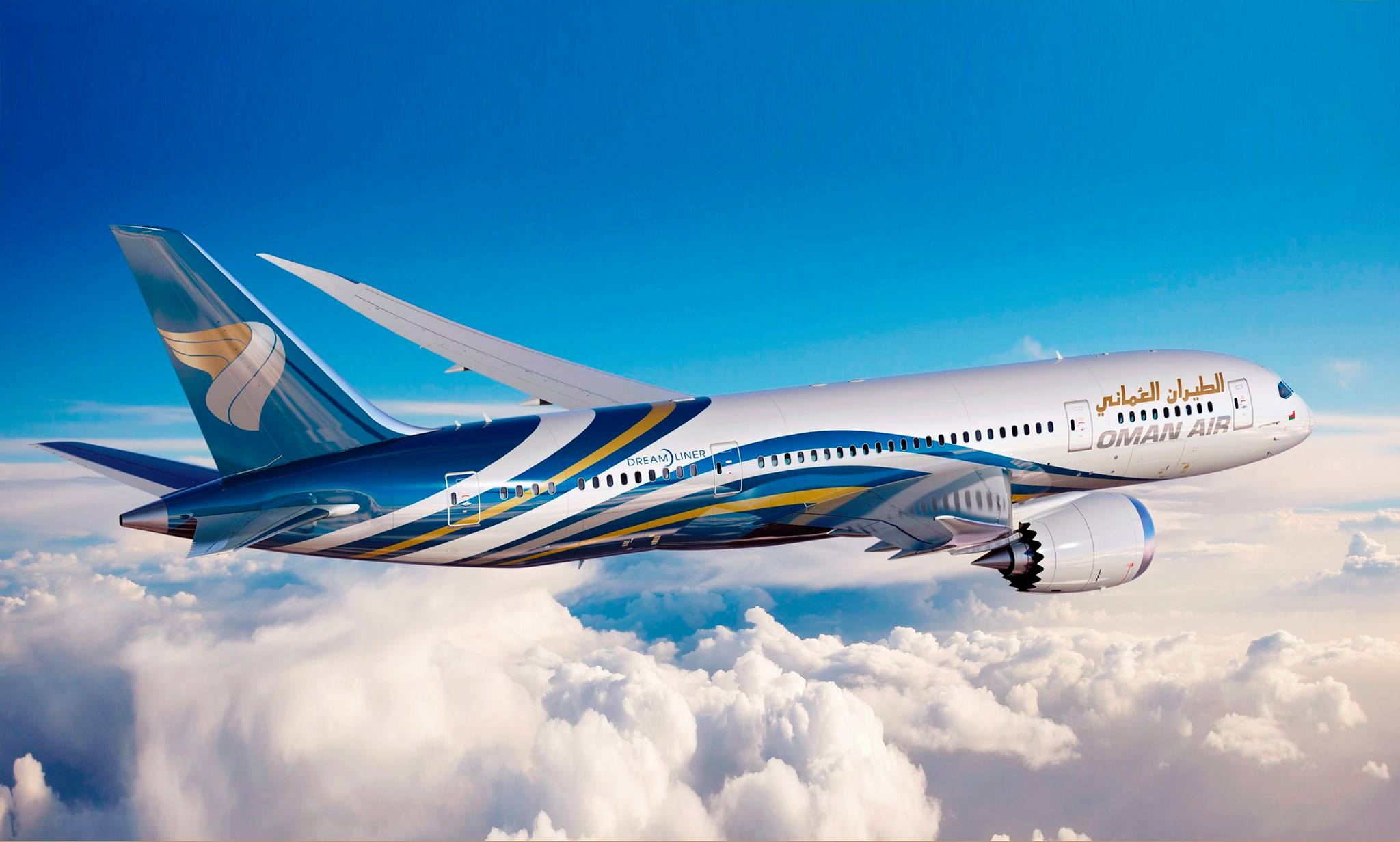 Oman Air 787 Routes - Boeing 787 9 Jet Oman Air , HD Wallpaper & Backgrounds