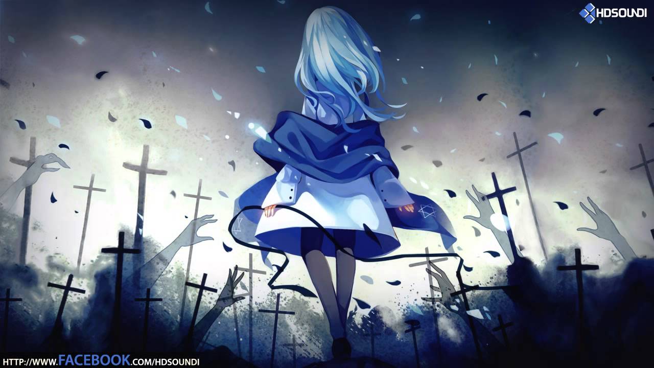 Hdsoundi Wallpapers - Anime Night Sky Girl , HD Wallpaper & Backgrounds